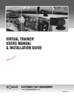 Zonar Virtual Trainer User Manual & Installation Manual preview