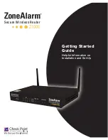 ZoneAlarm Z100G Getting Started Manual preview