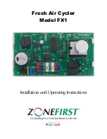 Zonefirst Fresh Air Cycler FX1 Installation And Operating Instructions preview