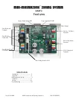 Предварительный просмотр 2 страницы Zonefirst MINI-MASTERZONE MMP2 Installation And Operating Instructions Manual