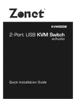 Zonet KVM3332 Quick Installation Manual предпросмотр