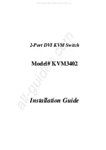 Предварительный просмотр 1 страницы Zonet KVM3402 Installation Manual