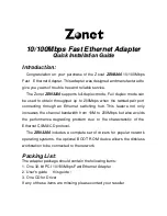 Zonet ZEN3200 Quick Installation Manual preview