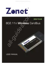 Zonet ZEW1542 User Manual preview