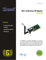 Zonet ZEW1605 Product Data preview