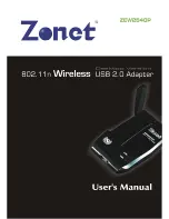 Preview for 1 page of Zonet ZEW2540P User Manual