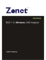 Zonet ZEW2542 User Manual preview