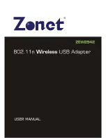 Preview for 1 page of Zonet ZEW2542 User Manual