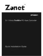 Предварительный просмотр 1 страницы Zonet ZFN2601 Quick Installation Manual