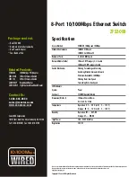 Preview for 2 page of Zonet ZFS3008 Product Data