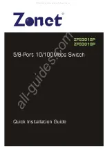 Zonet ZFS3015P Quick Installation Manual preview