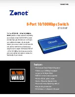 Предварительный просмотр 1 страницы Zonet ZFS3018P Product Data