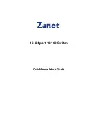 Preview for 1 page of Zonet ZFS3124 Quick Installation Manual