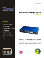 Zonet ZFS3224 Product Data preview