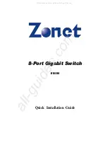 Preview for 1 page of Zonet ZFS3228E Quick Installation Manual