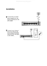 Preview for 3 page of Zonet ZFS3308E Installation Manual