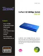 Zonet ZFS3316P Product Data preview