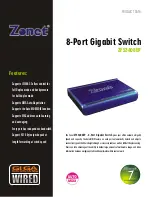 Zonet ZFS3408EP Product Data preview