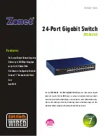 Zonet ZFS3424E Product Data preview