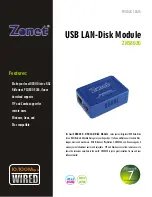 Zonet ZNS8030 Product Data preview