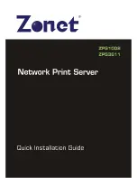 Preview for 1 page of Zonet ZPS1002 - Quick Installation Manual