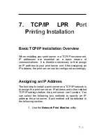 Preview for 78 page of Zonet ZPS2102 - SETUP PROCEDURE FOR WINDOWS 95-98-ME Instruction Manual