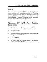 Preview for 80 page of Zonet ZPS2102 - SETUP PROCEDURE FOR WINDOWS 95-98-ME Instruction Manual