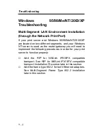 Предварительный просмотр 107 страницы Zonet ZPS2102 - SETUP PROCEDURE FOR WINDOWS 95-98-ME Instruction Manual