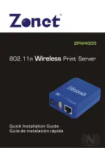 Предварительный просмотр 1 страницы Zonet ZPW4000 Quick Installation Manual