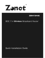 Zonet ZSR4124WE Quick Installation Manual preview