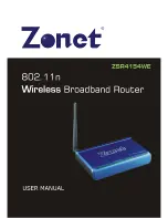 Zonet ZSR4154WE User Manual preview