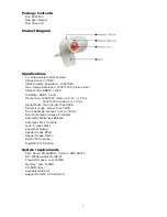 Предварительный просмотр 3 страницы Zonet ZVC7500 - REV 1 Manual