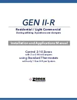 Preview for 1 page of Zonex GEN II-R Installation And Application Manual