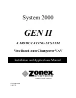 Preview for 1 page of Zonex System 2000 GEN II Installation And Application Manual