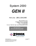 Preview for 36 page of Zonex System 2000 GEN II Installation And Application Manual