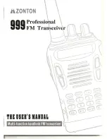 Zonton 999 Professional User Manual preview