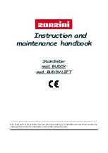 Preview for 1 page of Zonzini Buddy 120 Instruction And Maintenance Handbook