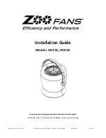 Zoo Fans H25-EC Installation Manual preview