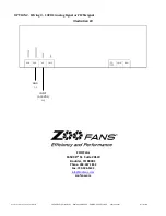 Preview for 16 page of Zoo Fans H25-EC Installation Manual