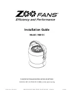 Zoo Fans H60-EC Installation Manual предпросмотр