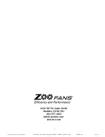 Preview for 20 page of Zoo Fans IC15-MF Installation Manual