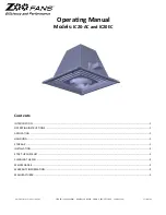 Zoo Fans IC20-AC Operating Manual предпросмотр