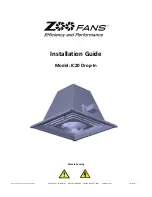 Zoo Fans IC20 Drop-In Installation Manuals preview