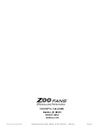 Preview for 16 page of Zoo Fans IC20 Drop-In Installation Manuals