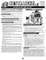 Preview for 3 page of Zoo Med BETTA LIGHT BL-30E Instructions Manual