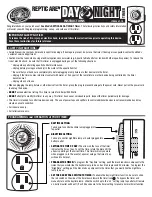 Предварительный просмотр 1 страницы Zoo Med Repticare Day Night Timer LT-10 Instructions