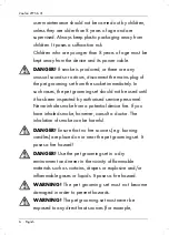 Preview for 8 page of Zoofari 281287 Operating Instructions And Safety Instructions