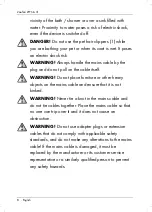 Предварительный просмотр 10 страницы Zoofari 281287 Operating Instructions And Safety Instructions