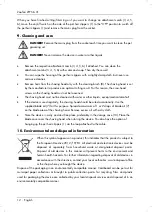 Предварительный просмотр 14 страницы Zoofari 281287 Operating Instructions And Safety Instructions