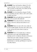 Предварительный просмотр 24 страницы Zoofari 311217 Operating Instructions And Safety Instructions